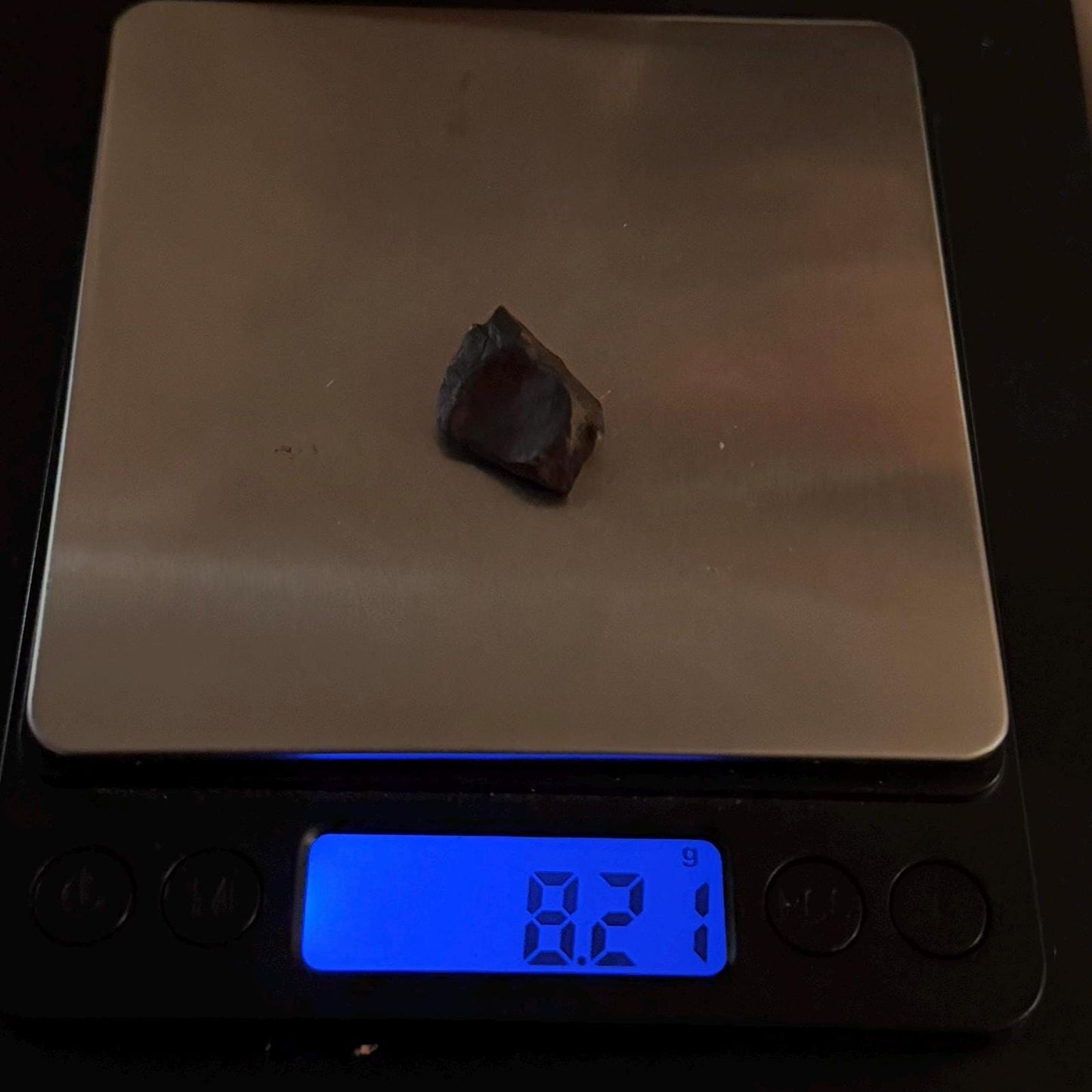 Agoudal Iron Meteorite Specimen: Thumbprint IIAB Hexahedrite, 8.21 grams