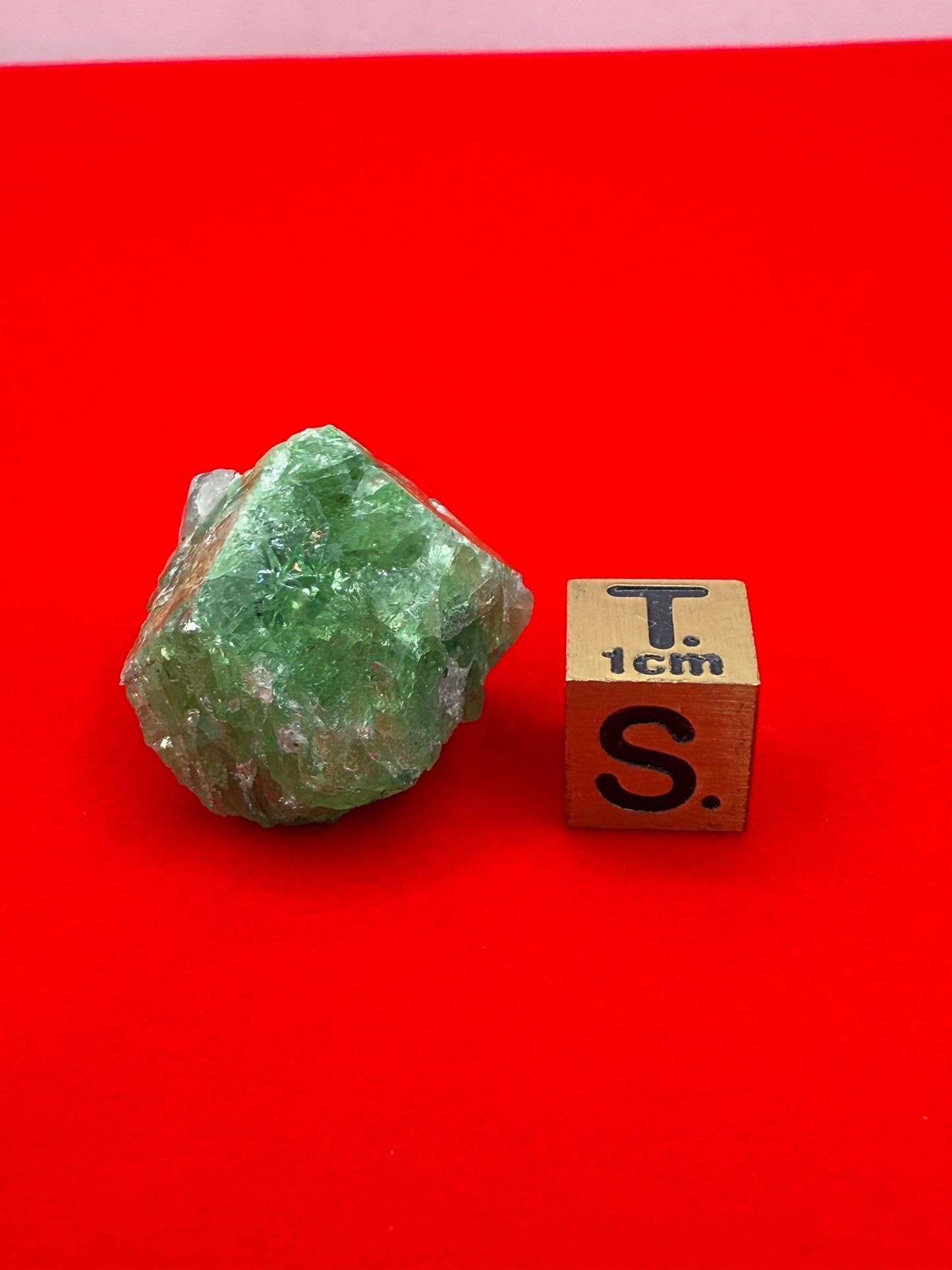 Rare Tsavorite Garnet, 12.40g/ 62ct, Mined in Madagascar, Vivid Green Crystal, Heart Chakra Collector’s Gem, Natural Raw Garnet