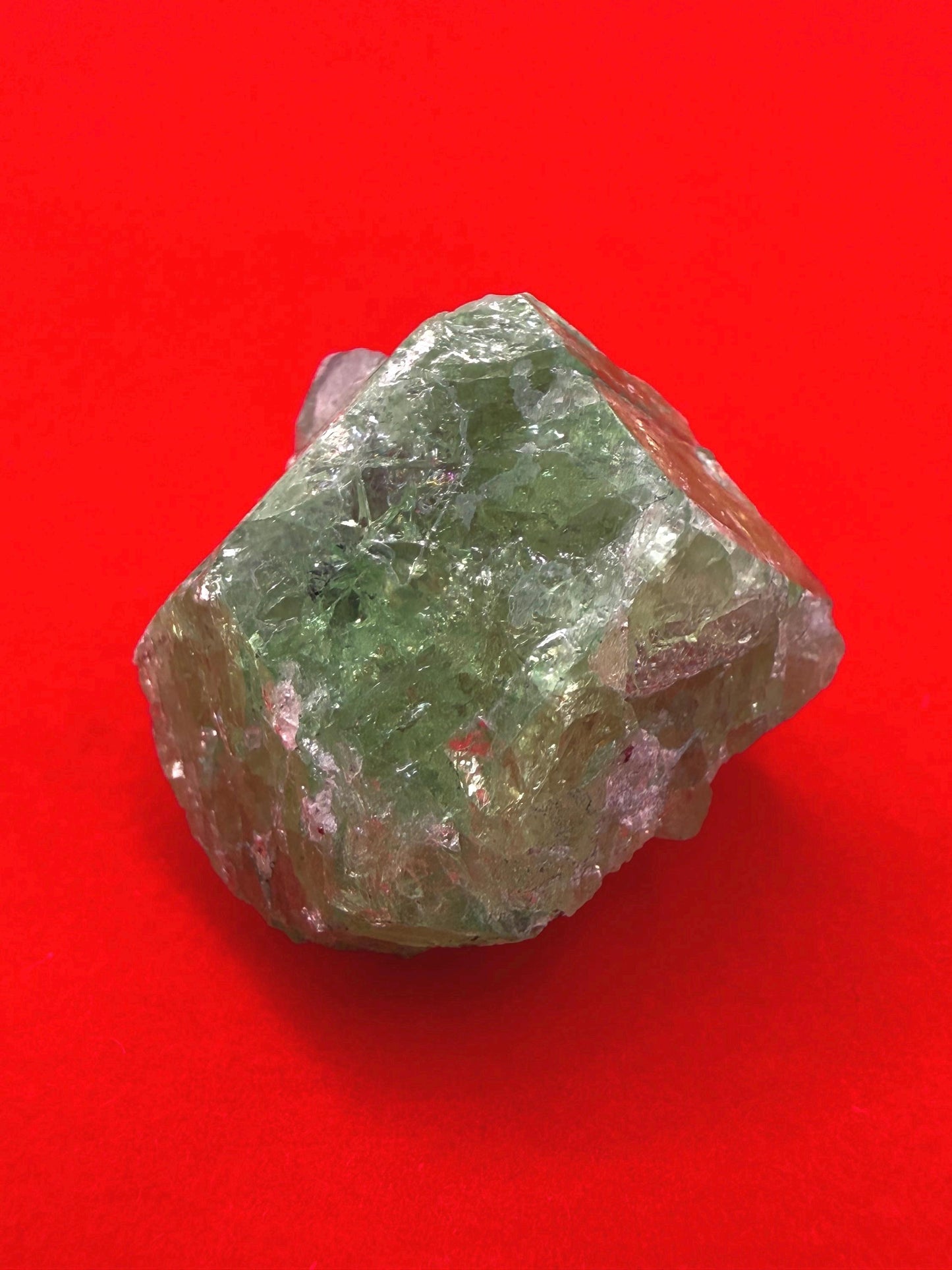 Rare Tsavorite Garnet, 12.40g/ 62ct, Mined in Madagascar, Vivid Green Crystal, Heart Chakra Collector’s Gem, Natural Raw Garnet
