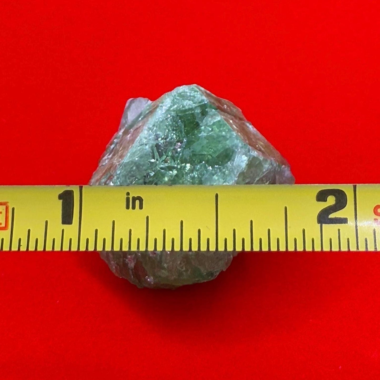 Rare Tsavorite Garnet, 12.40g/ 62ct, Mined in Madagascar, Vivid Green Crystal, Heart Chakra Collector’s Gem, Natural Raw Garnet