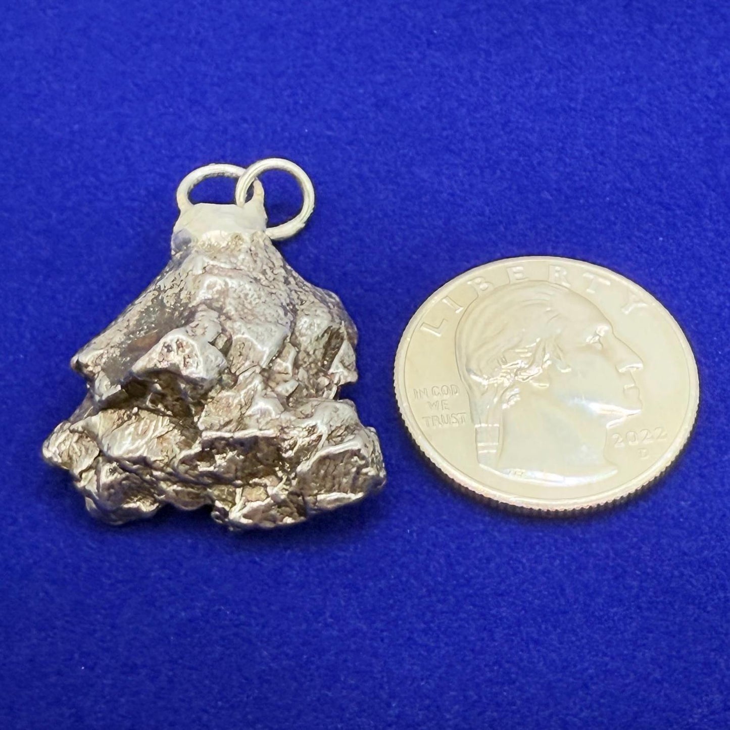 Beautiful Meteorite Campo del Cielo Pendant 18.24 grams, Astronomy Gift, Authentic Meteorite, Meteorite Jewelry, Meteorite Pendant, COA