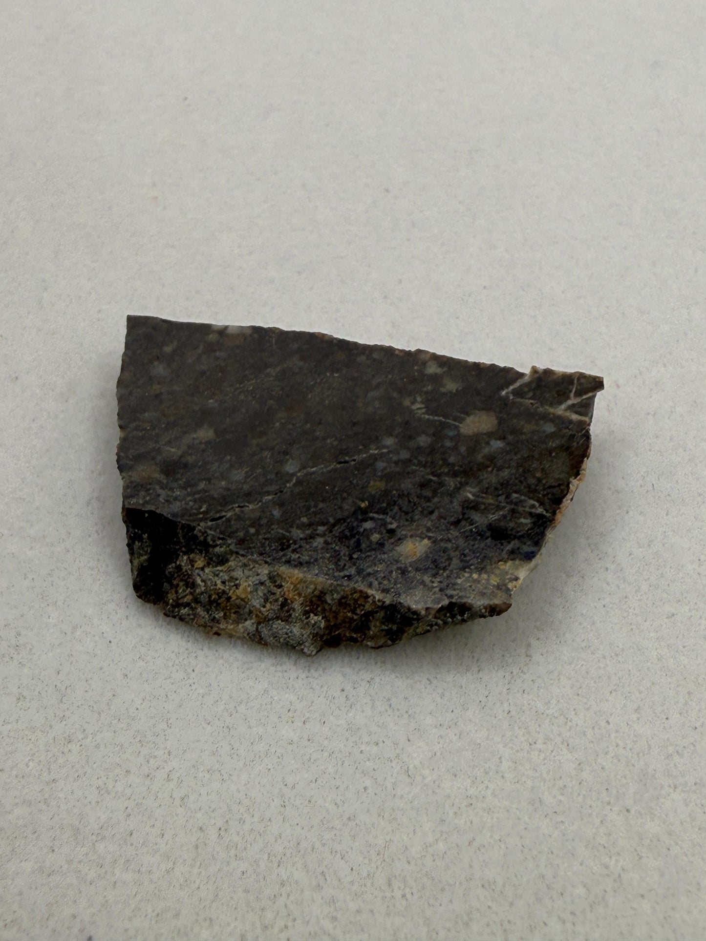 NWA 11182 Moon/Lunar Slice, Moon Rock, Moon Meteorite, Lunar Feldspathic Breccia, Meteorite Collection, Space Gift, Astronomy Gift, 1.55g