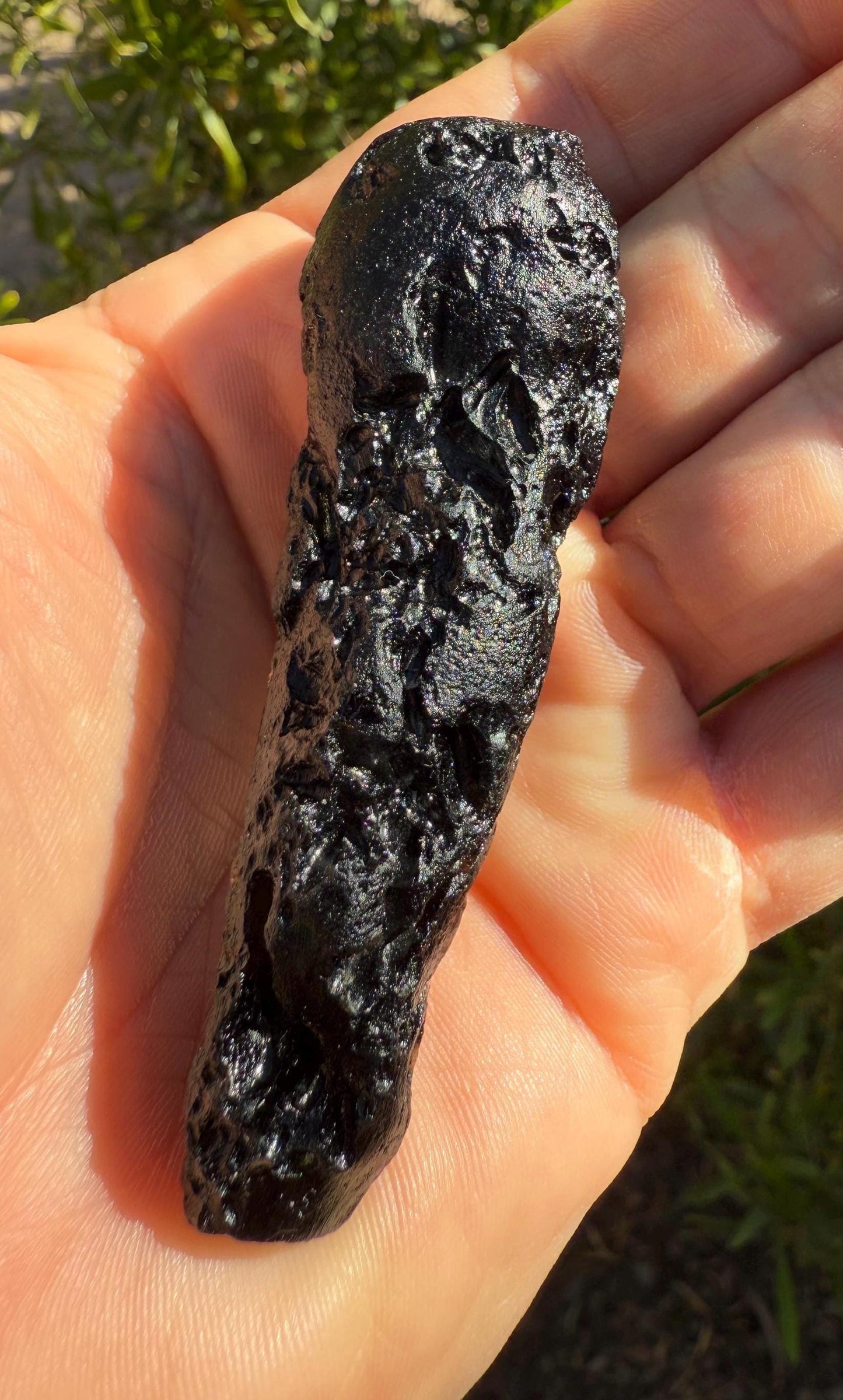 Beautiful Tektite, Indonesia, Indochinite Tektite, Rock Impactite, Reiki, Tektite Collection, 38.75 grams, Astronomy Gift, Tektite, Space Gi