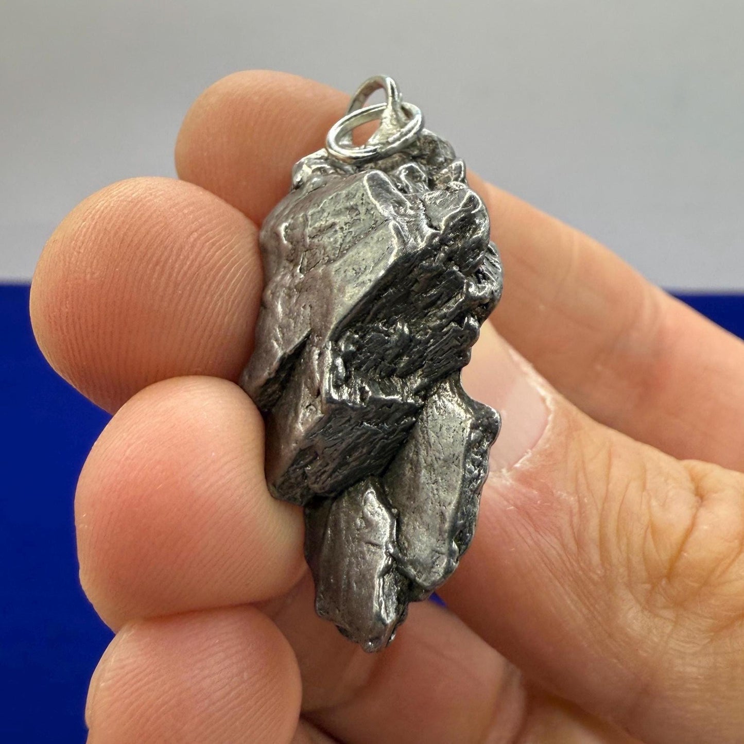 Beautiful Meteorite Campo del Cielo Pendant, 16.97 grams, Astronomy Gift, Authentic Meteorite, Meteorite Jewelry, Meteorite Pendant, COA