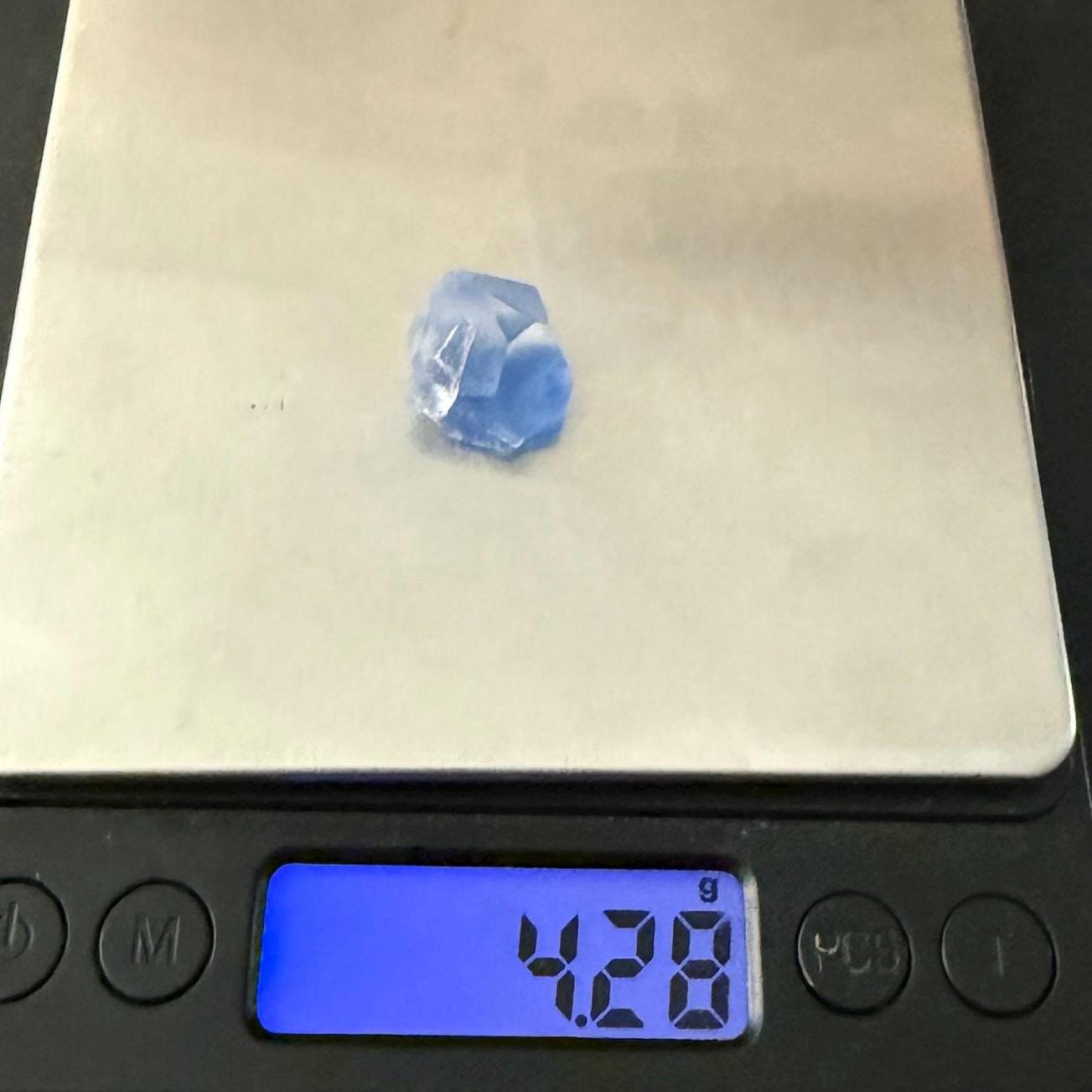 Rare Blue Dumortierite Crystal from Bahia, Brazil, Terminated– 4.28g/21.4ct, Gemstone for Collectors, Meditation, Reiki, Healing Decor