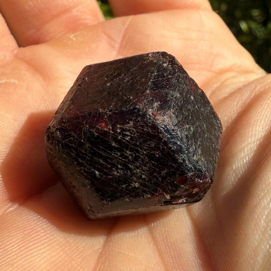 Almandine Garnet, Garnet, Morocco, Natural Garnet, Authentic, Manifestation, Protection, Rock Collection, Dodecahedron, 31.38 grams