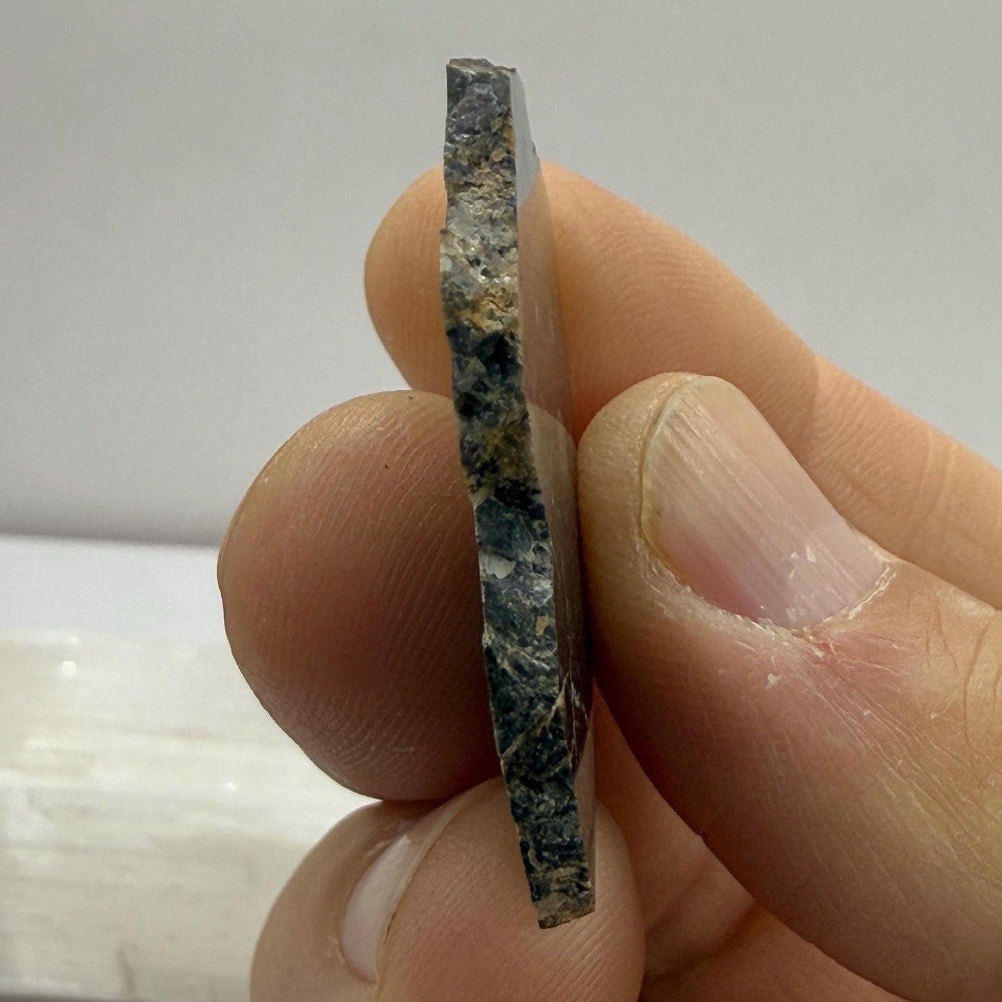 NWA 11182 Moon/Lunar Slice, Moon Rock, Moon Meteorite, Lunar Feldspathic Breccia, Meteorite Collection, Space Gift, Astronomy Gift, 5.11g