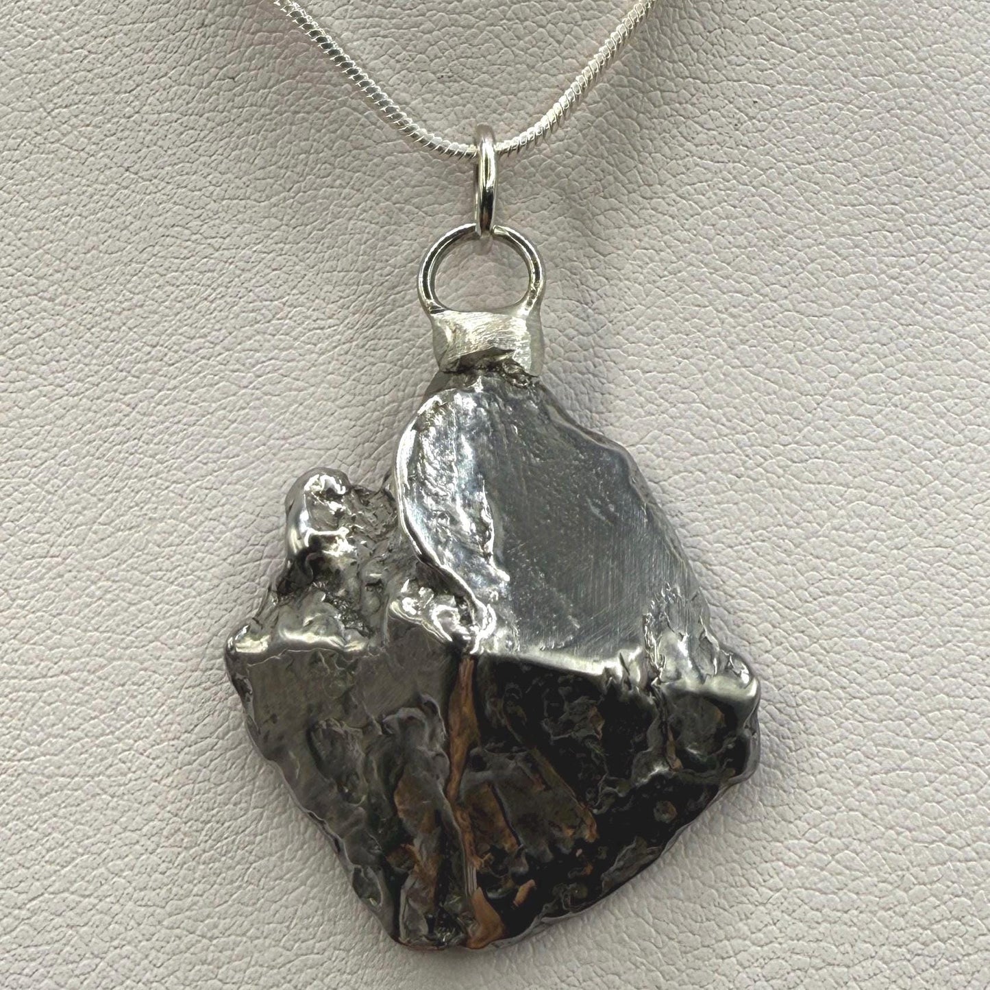 Beautiful Aletai Meteorite Pendant, 23.69 grams, Astronomy Gift, Authentic Meteorite, Meteorite Jewelry, Meteorite Pendant, COA, Space Gift