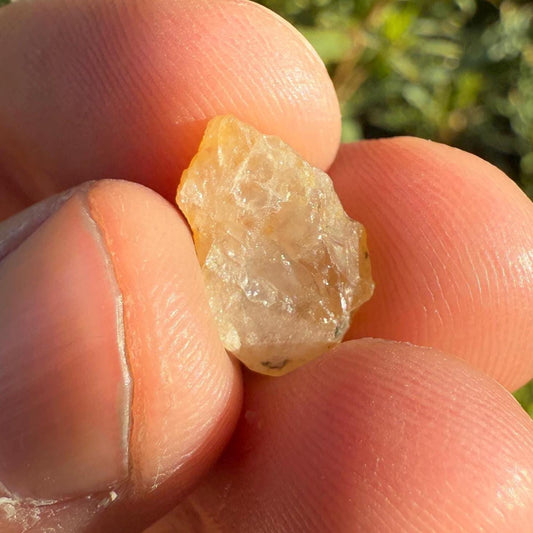 Rare Golden Brazilian Phenacite Crystal 0.94g, 4.7 carats, High-Vibration Energy Stone, Spiritual Growth, Transformation, and Meditation