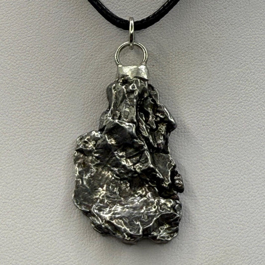Beautiful Meteorite Campo del Cielo Pendant, 14.33 Grams, Astronomy Gift, Authentic Meteorite, Meteorite Jewelry, Meteorite Pendant, COA