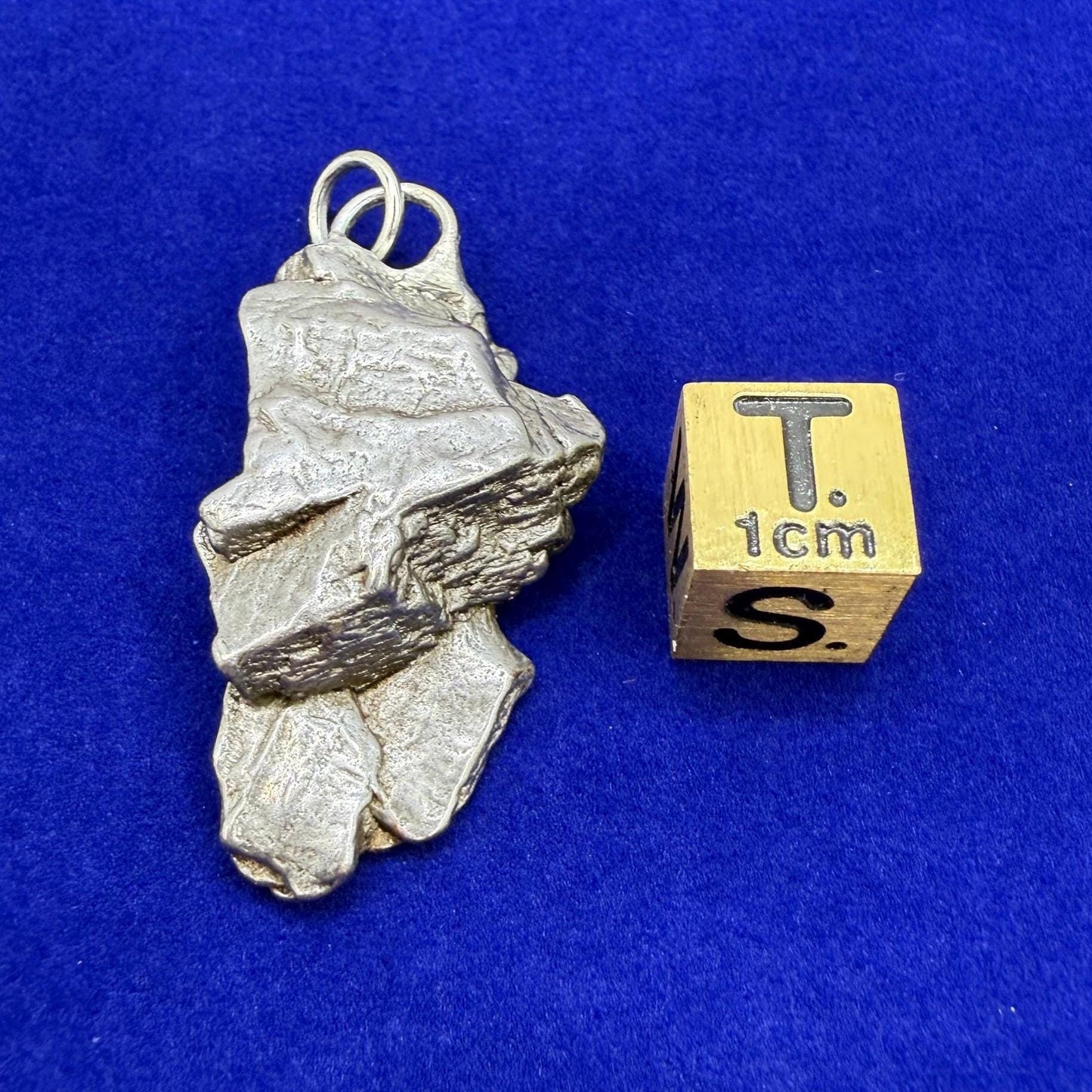 Beautiful Meteorite Campo del Cielo Pendant, 16.97 grams, Astronomy Gift, Authentic Meteorite, Meteorite Jewelry, Meteorite Pendant, COA