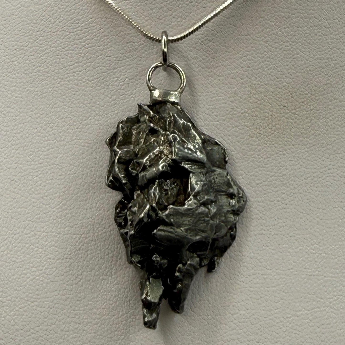 Beautiful Meteorite Campo del Cielo Pendant, 19.93 Grams, Astronomy Gift, Authentic Meteorite, Meteorite Jewelry, Meteorite Pendant, COA