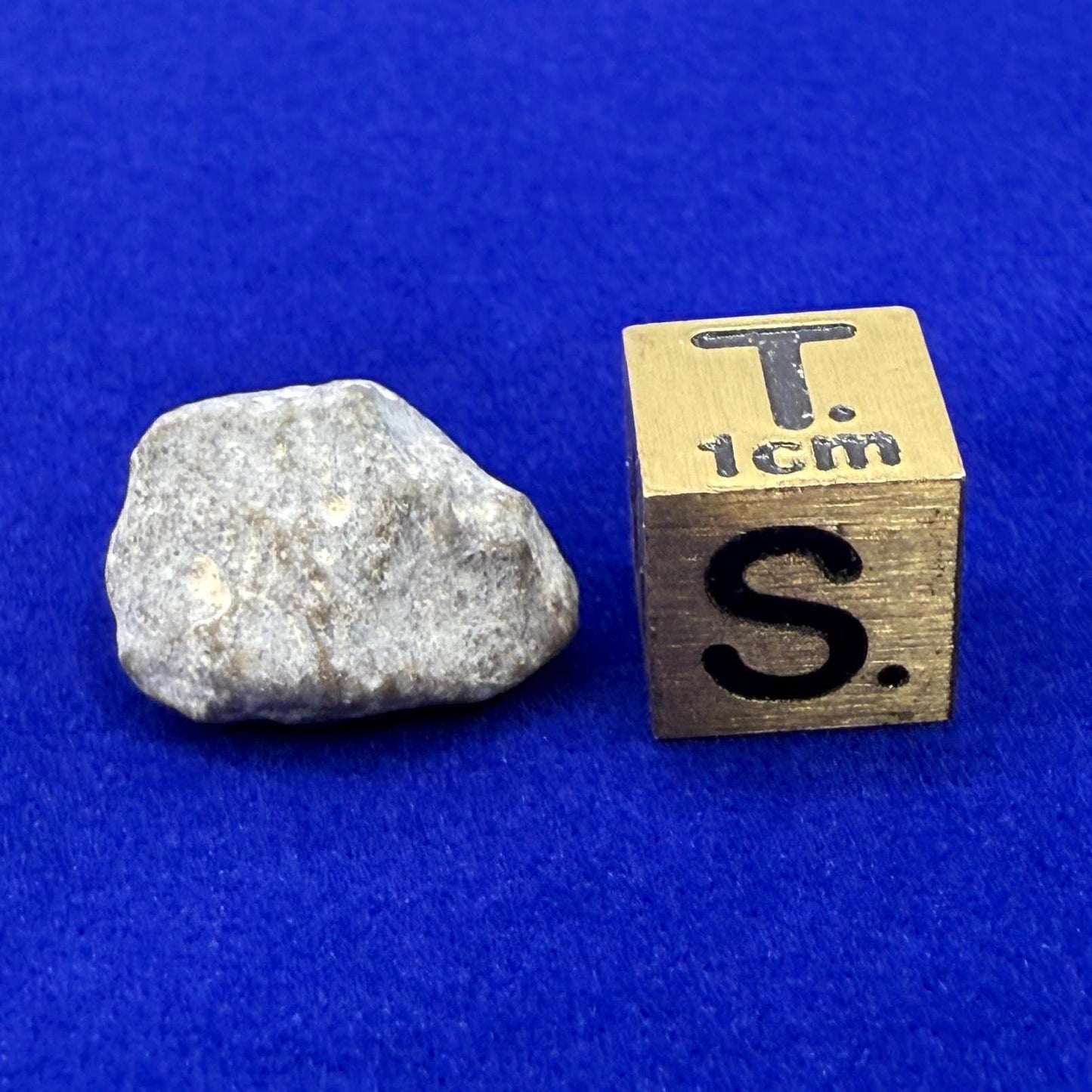 Lunar Meteorite Pendant: NWA 13974 Feldspathic Breccia, Moon Rock, Stainless Steel, 1.94 grams