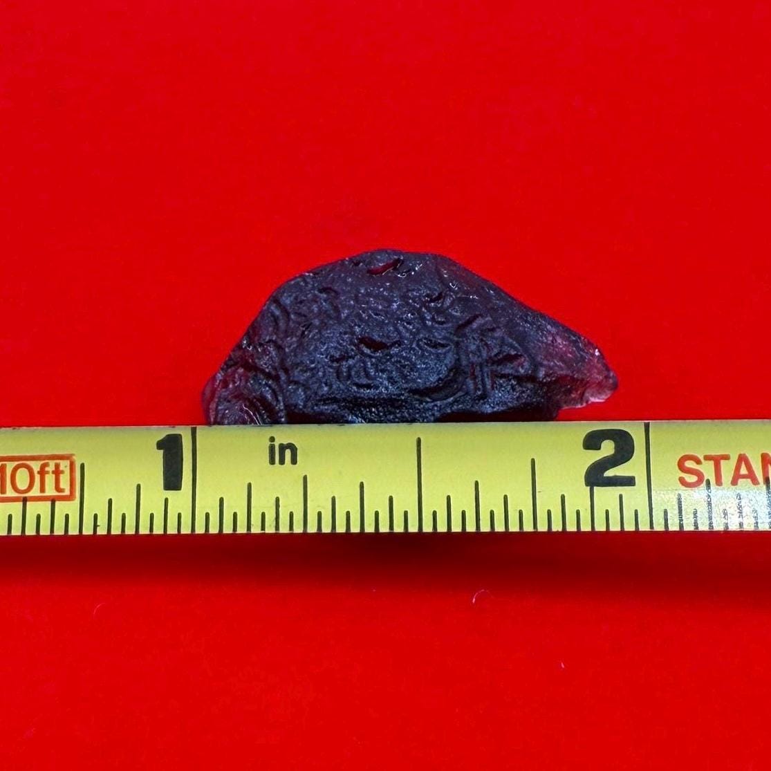 Colombianite Specimen, Beautiful and Translucent, Shamanic, Tektite, Pseudotektite, Obsidian, Healing Energy, Metaphysical, 3.92 grams