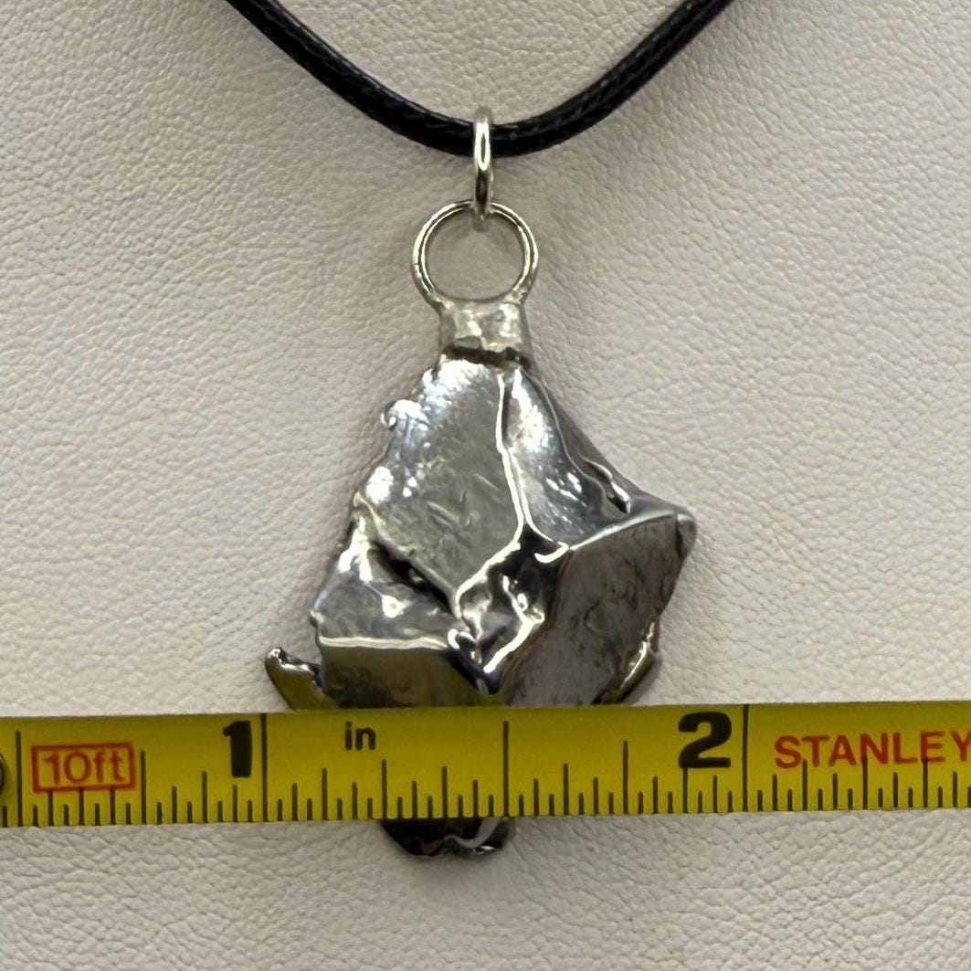Beautiful Aletai Meteorite Pendant, 13.82 grams, Astronomy Gift, Authentic Meteorite, Meteorite Jewelry, Meteorite Pendant, COA, Space Gift
