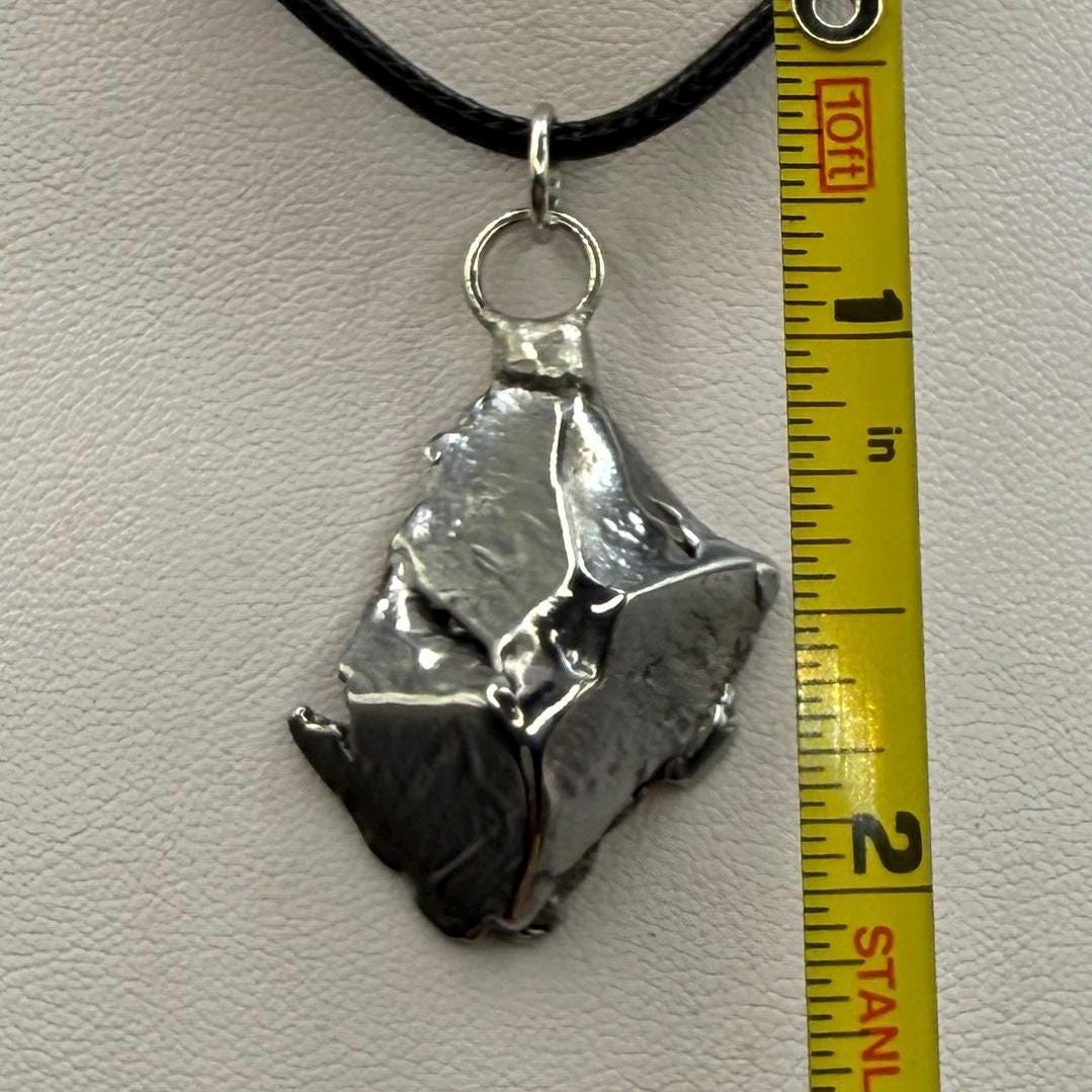 Beautiful Aletai Meteorite Pendant, 13.82 grams, Astronomy Gift, Authentic Meteorite, Meteorite Jewelry, Meteorite Pendant, COA, Space Gift