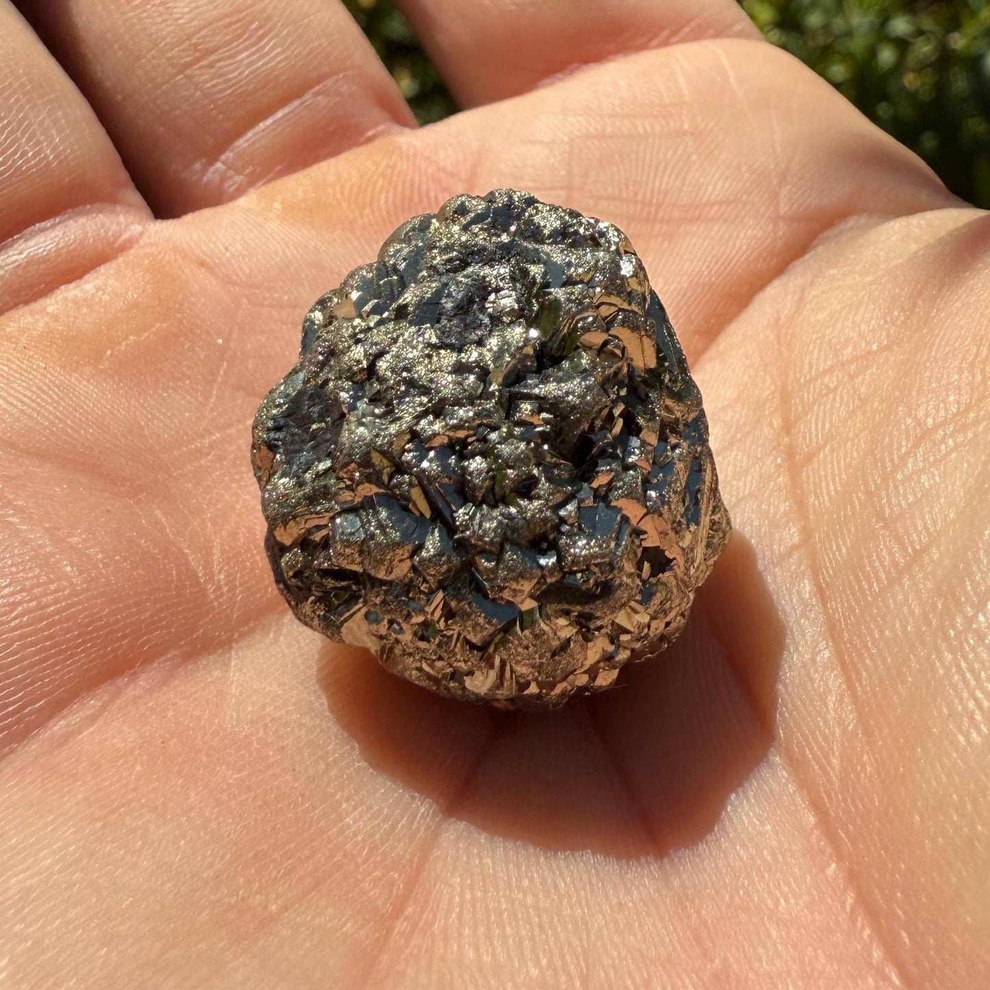 Golden Prophecy Stone, Rare and Unique, Marcasite Nodule, Crystal of Protection, Pyrite, Reiki, Rock Collection, Transformation, 24.15 grams