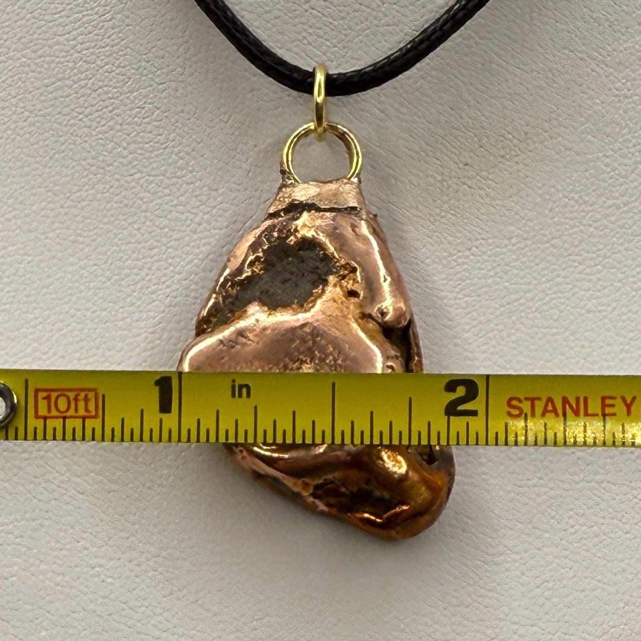 Copper Nugget Pendant, Copper Pendant, Michigan Copper, Michigan Float Copper, Handmade Pendant, Michigan Gift, Copper Jewelry, 20.41 grams