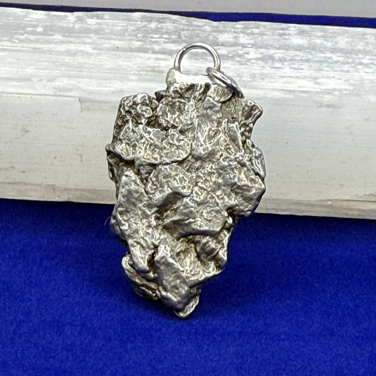 Beautiful Meteorite Campo del Cielo Pendant, 16.99 Grams, Astronomy Gift, Authentic Meteorite, Meteorite Jewelry, Meteorite Pendant, COA