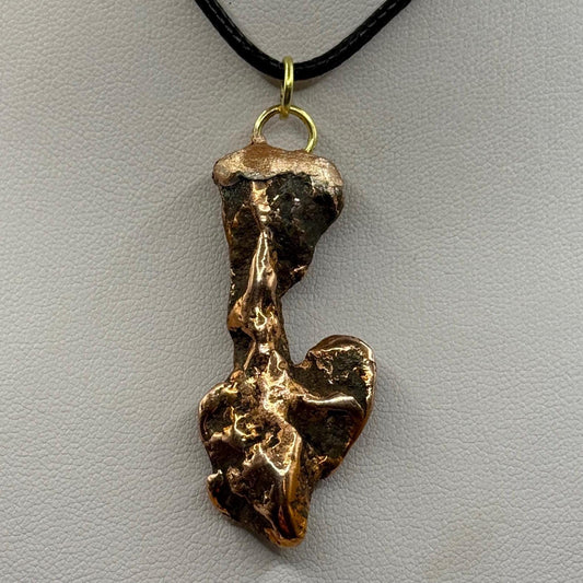 Copper Nugget Pendant, Copper Pendant, Michigan Copper, Michigan Float Copper, Handmade Jewelry, Michigan Gift, Copper Accessories, 16.29g
