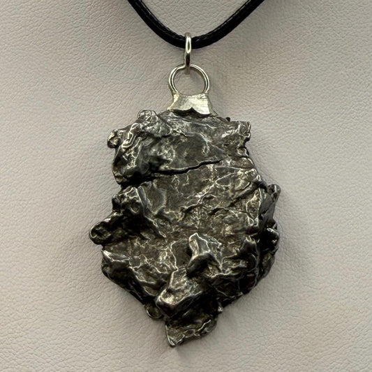 Beautiful Meteorite Campo del Cielo Pendant 20.81 Grams, Astronomy Gift, Authentic Meteorite, Meteorite Jewelry, Meteorite Pendant, COA
