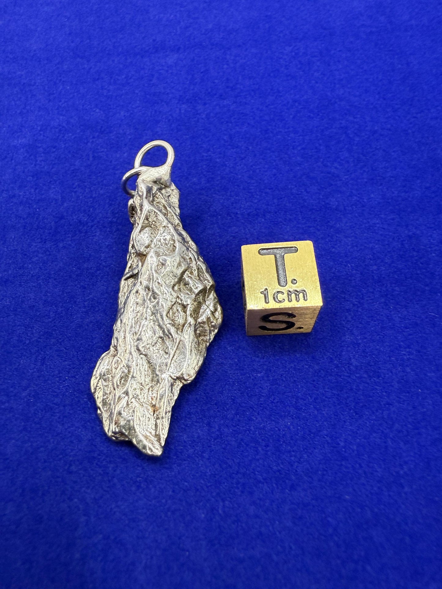 Beautiful Meteorite Campo del Cielo Pendant 14.48 Grams, Astronomy Gift, Authentic Meteorite, Meteorite Jewelry, Meteorite Pendant, COA