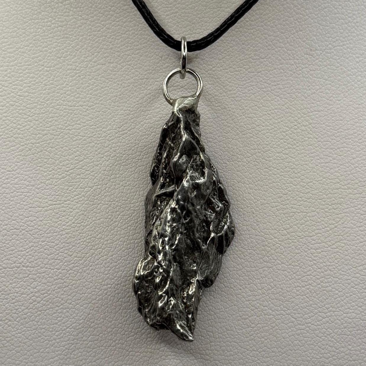 Beautiful Meteorite Campo del Cielo Pendant 14.48 Grams, Astronomy Gift, Authentic Meteorite, Meteorite Jewelry, Meteorite Pendant, COA