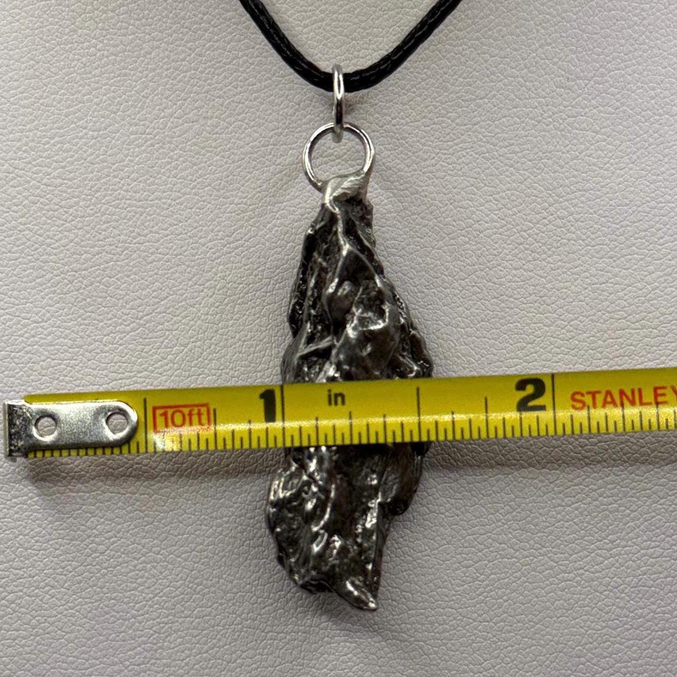 Beautiful Meteorite Campo del Cielo Pendant 14.48 Grams, Astronomy Gift, Authentic Meteorite, Meteorite Jewelry, Meteorite Pendant, COA