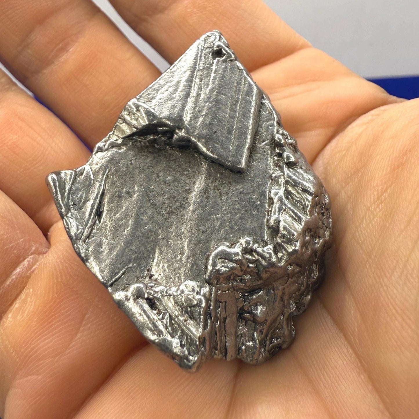 Beautiful Aletai Meteorite Specimen, 97.41 grams, COA, Meteorite Collection, Astronomy Gift, Authentic Iron Meteorite, Space Gift, Space