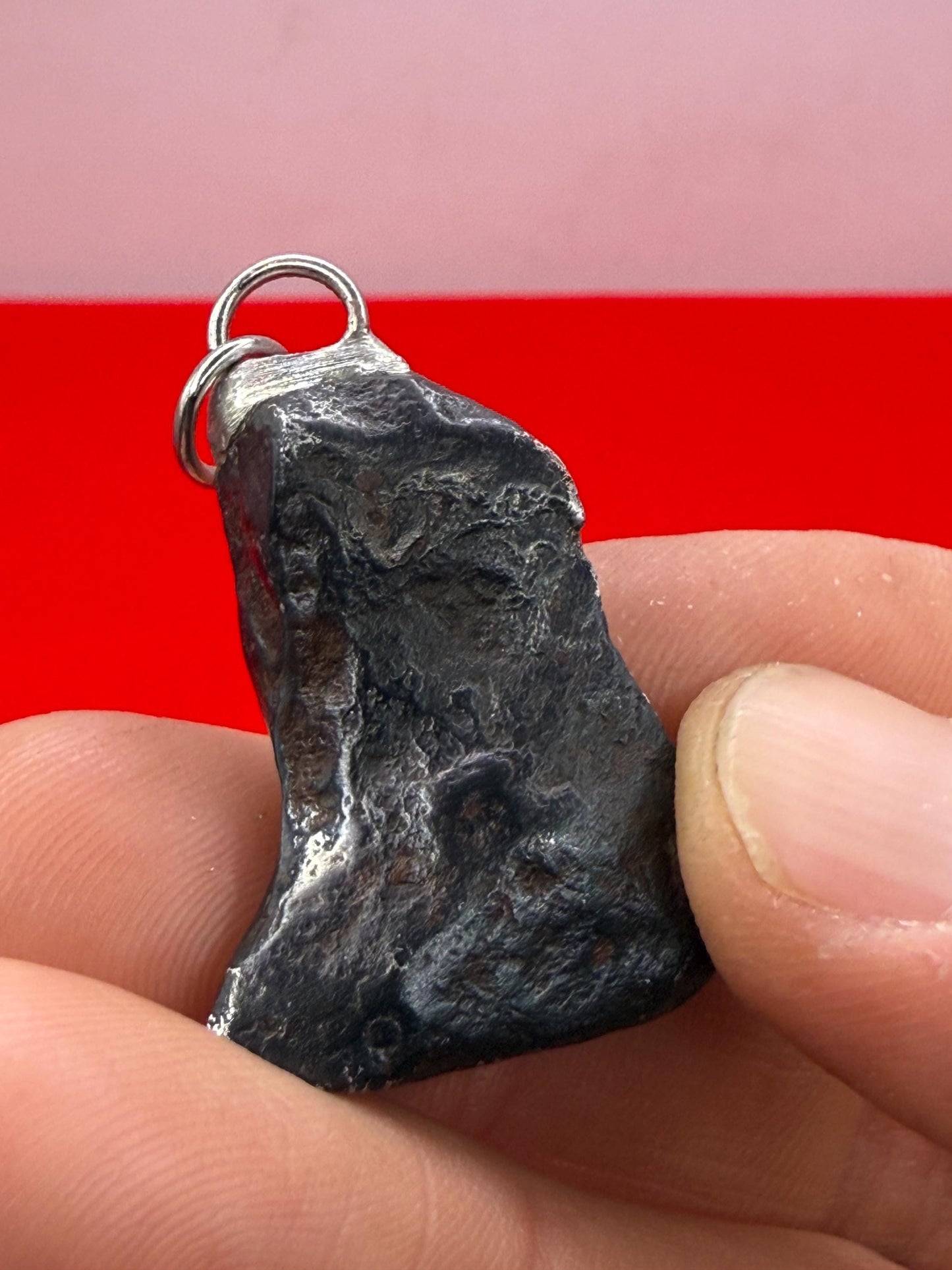 Agoudal Meteorite Pendant, Agoudal, Astronomy Gift, Space Gift, Iron Meteorite, Handmade Pendant, Authentic Iron Meteorite, 13.65 Grams
