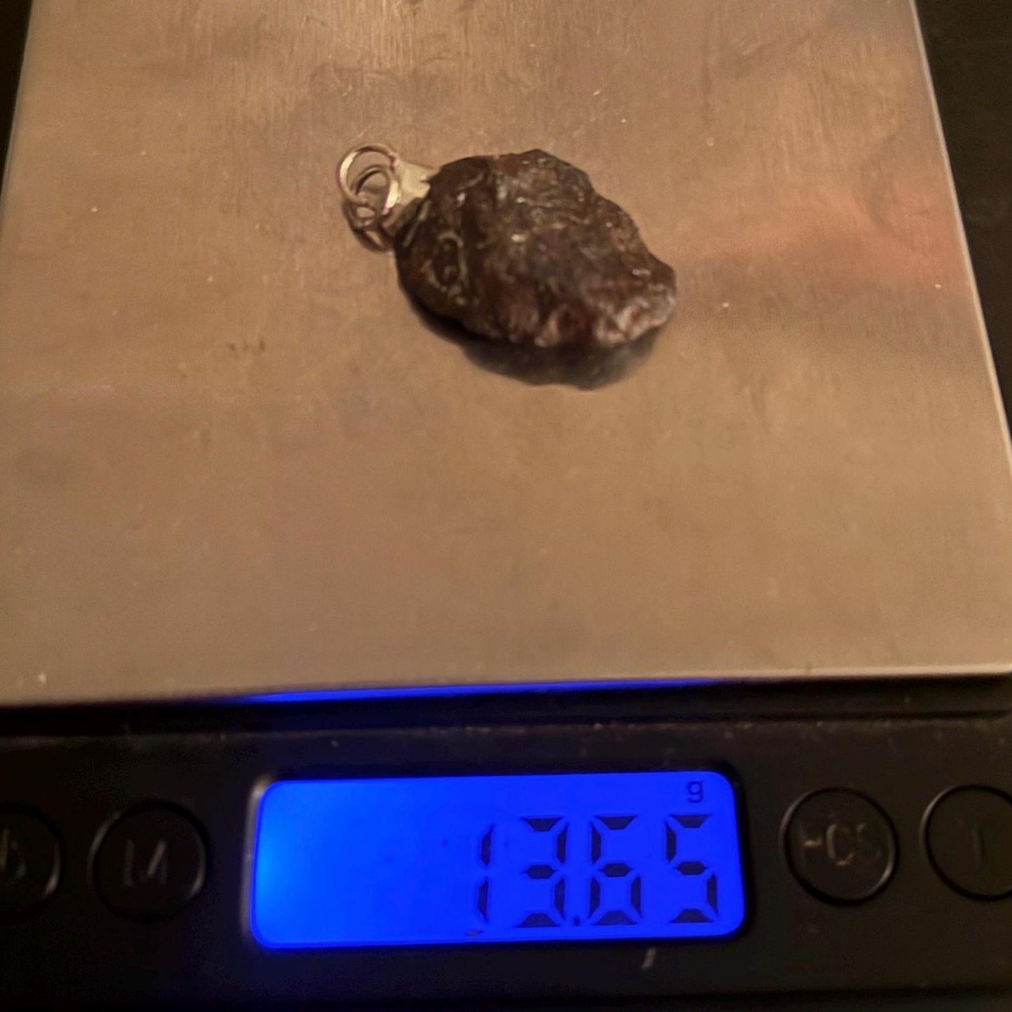 Agoudal Meteorite Pendant, Agoudal, Astronomy Gift, Space Gift, Iron Meteorite, Handmade Pendant, Authentic Iron Meteorite, 13.65 Grams