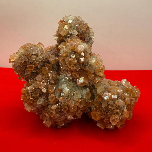 Raw Aragonite Crystal Cluster from Morocco, Natural Red Brown Aragonite, Root Chakra, Earthy Healing Stone, 1 lb 5.5oz, Mineral Specimen