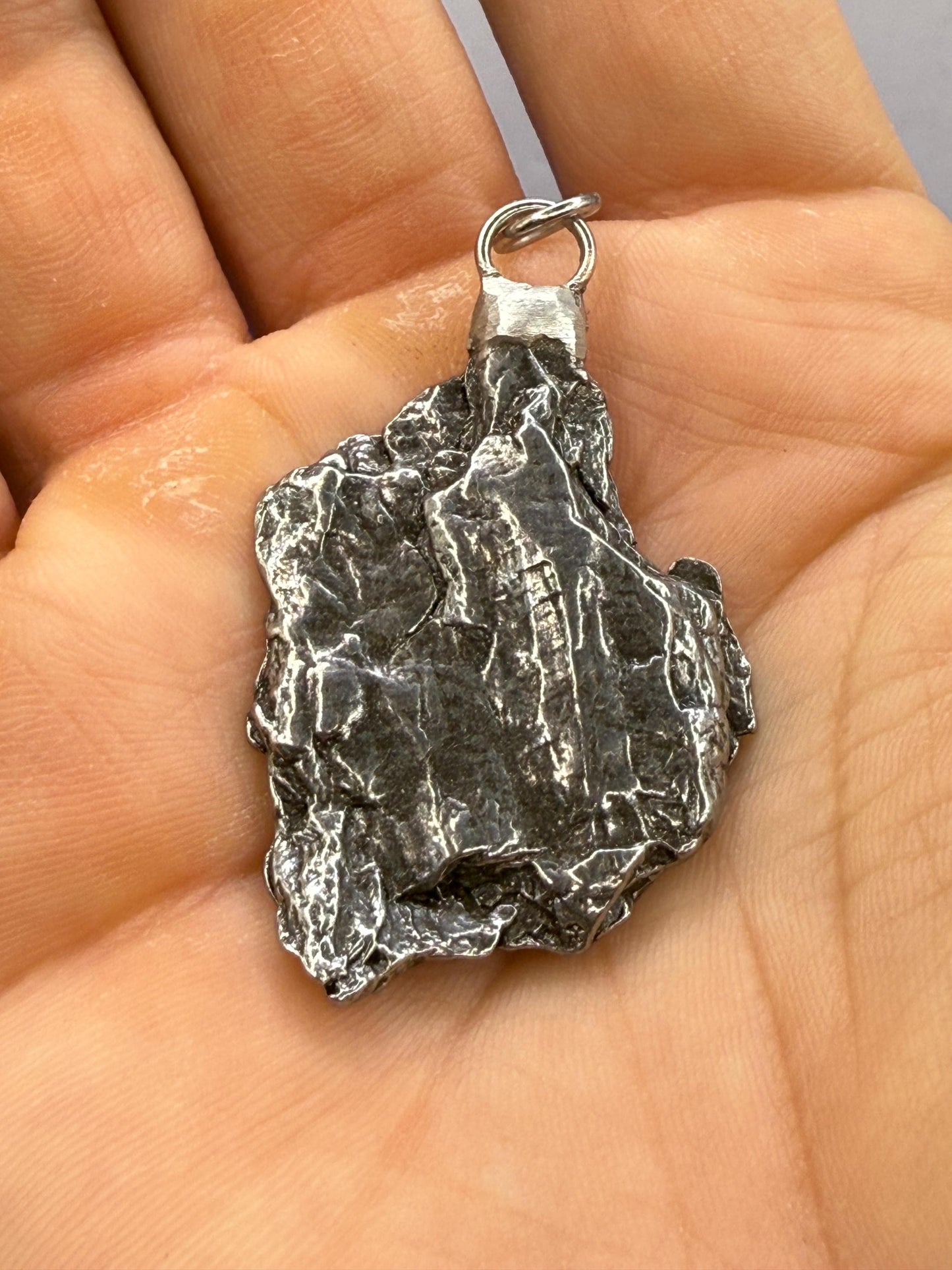 Campo del Cielo Meteorite Pendant: Iron Meteorite, Astronomy Jewelry, COA, 15.97 grams