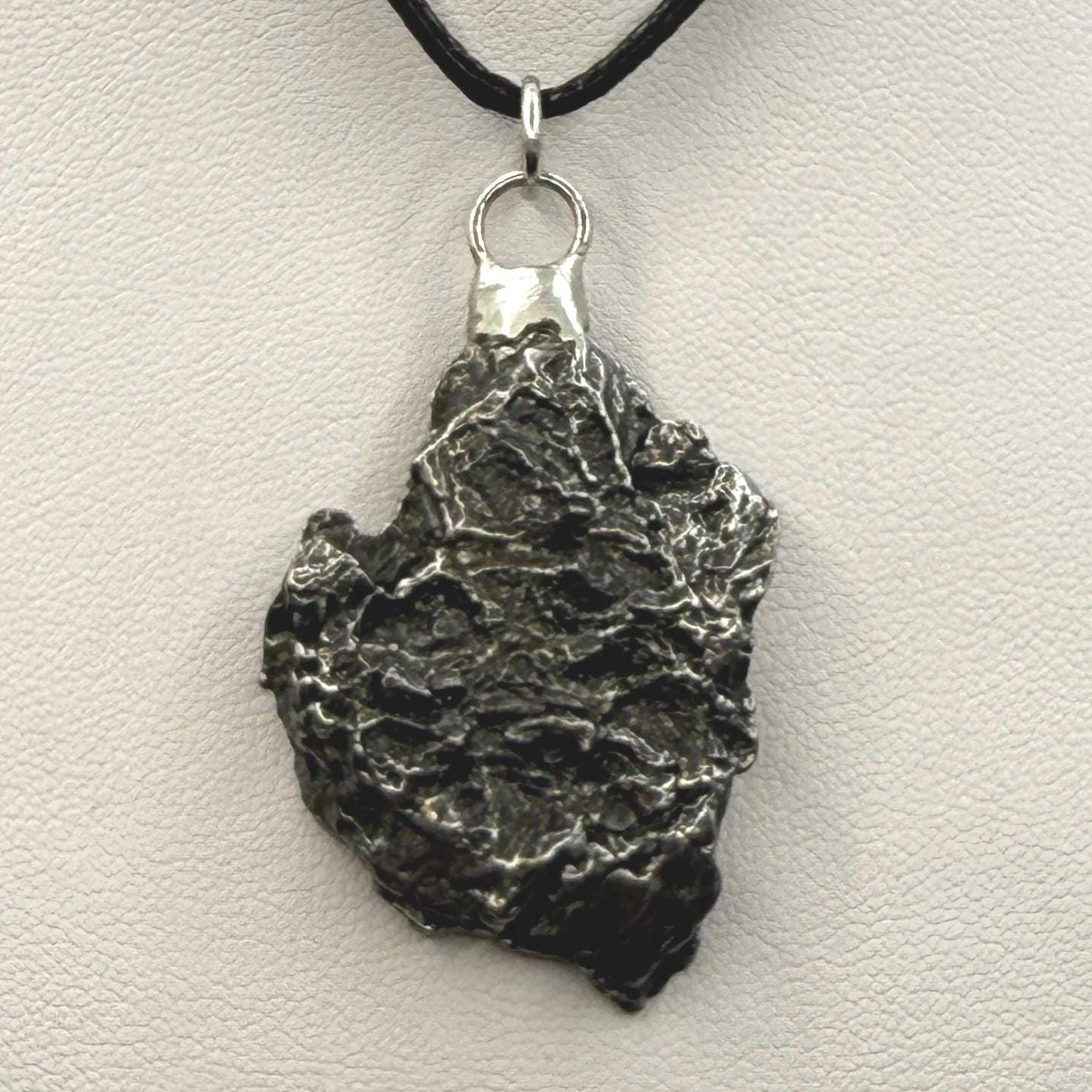 Campo del Cielo Meteorite Pendant: Iron Meteorite, Astronomy Jewelry, COA, 15.97 grams