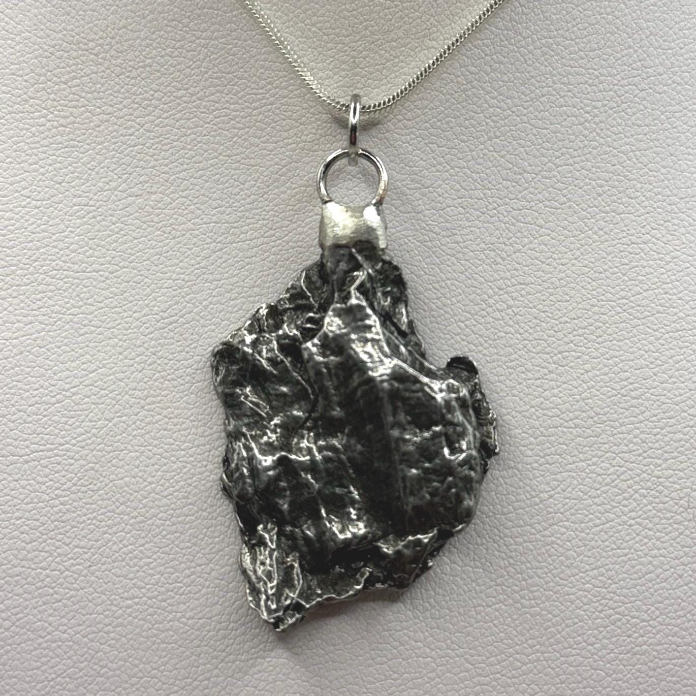 Campo del Cielo Meteorite Pendant: Iron Meteorite, Astronomy Jewelry, COA, 15.97 grams
