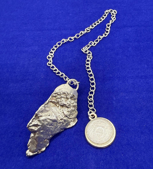 Beautiful Aletai Meteorite Pendulum, 26.85 grams, Astronomy Gift, Meditation Tool, Authentic Meteorite, Pendulum, Meteorite Pendant