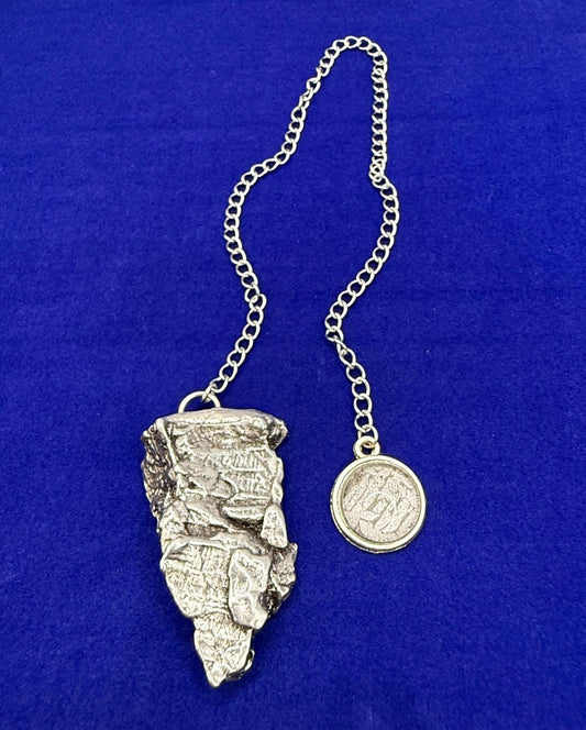 Beautiful Aletai Meteorite Pendulum, 28.41 grams, Astronomy Gift, Meditation Tool, Authentic Meteorite, Pendulum, Meteorite Pendant