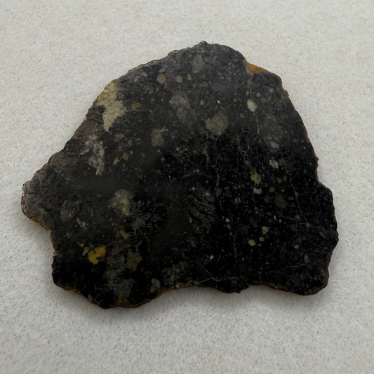 NWA 13739 Moon/Lunar Meteorite Slice, Rare Moon Meteorite, Astronomy Gift, Meteorite Collection, Lunar Fine Grained Breccia, 3.49 grams