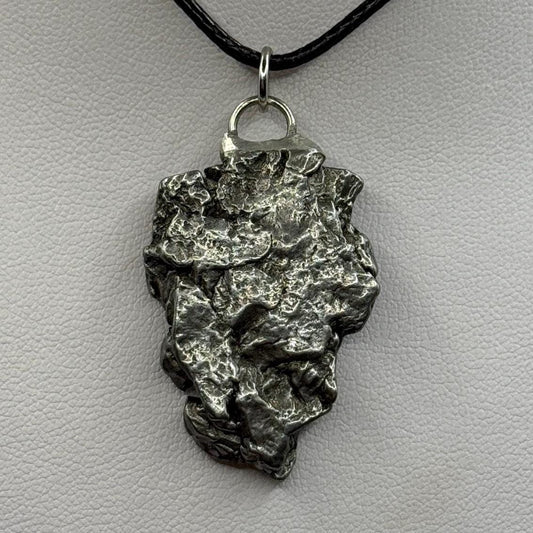Beautiful Meteorite Campo del Cielo Pendant, 16.99 Grams, Astronomy Gift, Authentic Meteorite, Meteorite Jewelry, Meteorite Pendant, COA