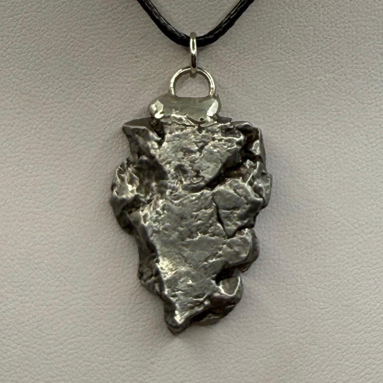 Beautiful Meteorite Campo del Cielo Pendant, 16.99 Grams, Astronomy Gift, Authentic Meteorite, Meteorite Jewelry, Meteorite Pendant, COA