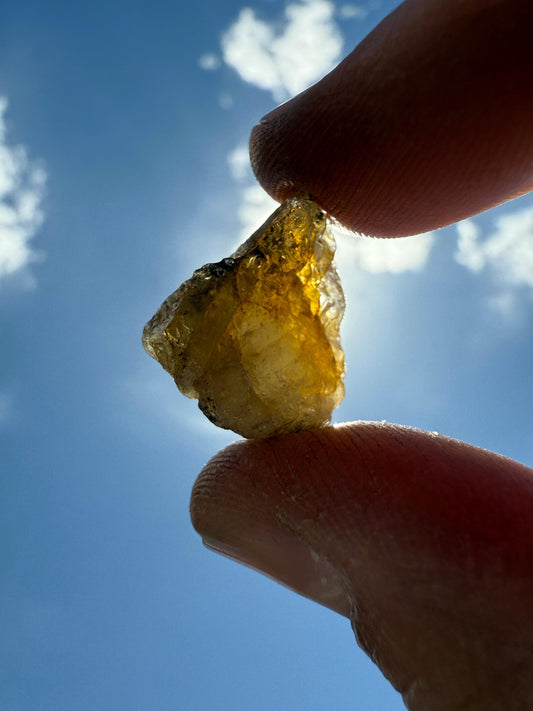 Rare Golden Brazilian Phenacite Crystal 4.20g/21.00 carats, High-Vibration Energy Stone, Spiritual Growth, Transformation and Meditation