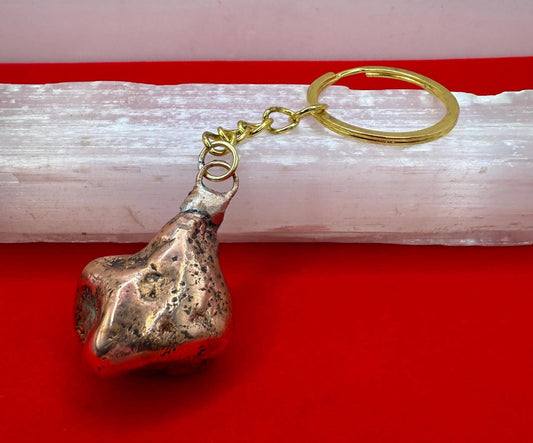 Copper Nugget Keychain, Copper Keychain, Michigan Copper, Michigan Float Copper, Handmade Keychain, Michigan Gift, Copper Accessories, 45.31