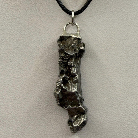 Beautiful Meteorite Campo del Cielo Pendant 18.66 Grams, Astronomy Gift, Authentic Meteorite, Meteorite Jewelry, Meteorite Pendant, COA