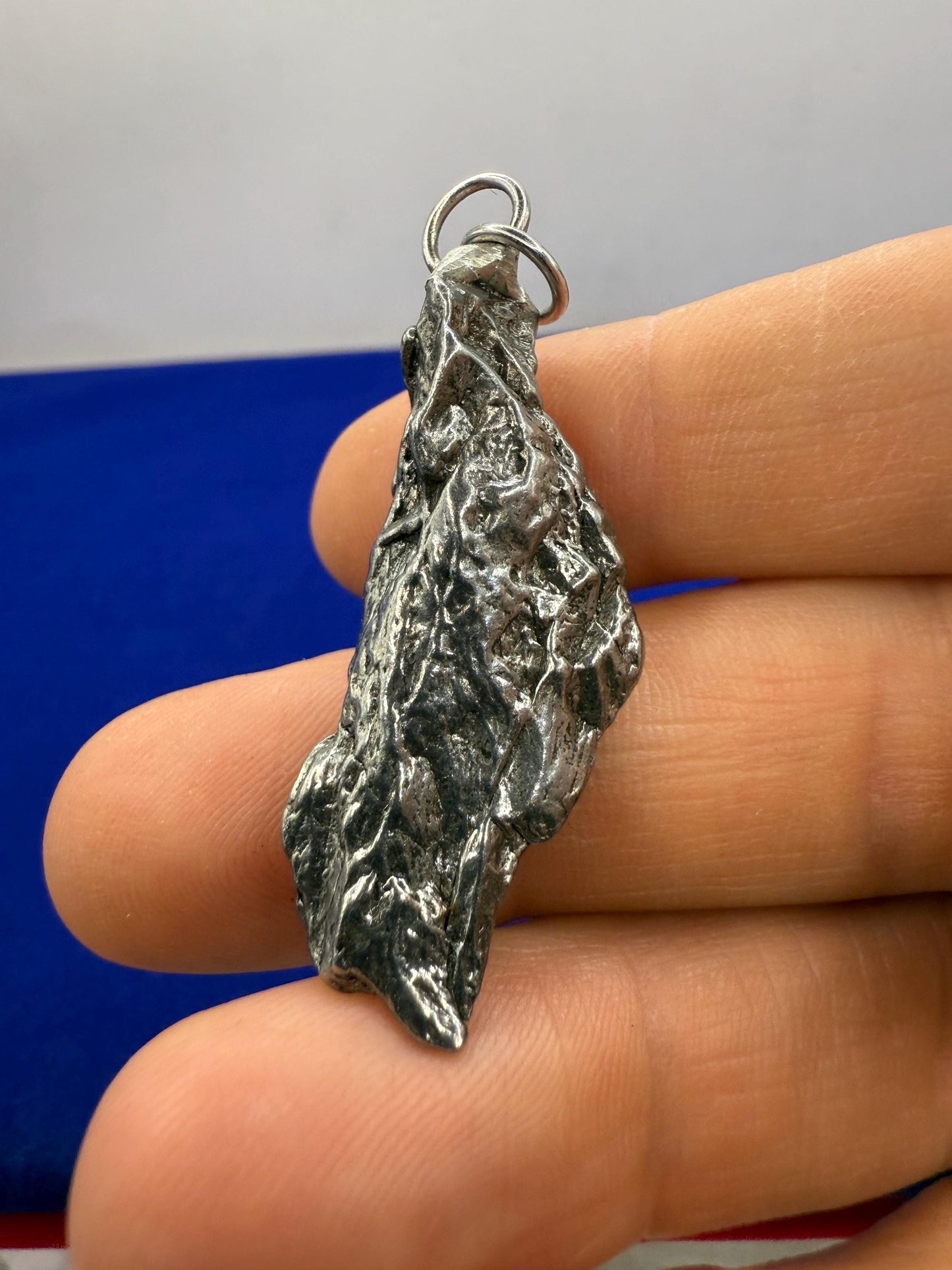 Beautiful Meteorite Campo del Cielo Pendant 14.48 Grams, Astronomy Gift, Authentic Meteorite, Meteorite Jewelry, Meteorite Pendant, COA
