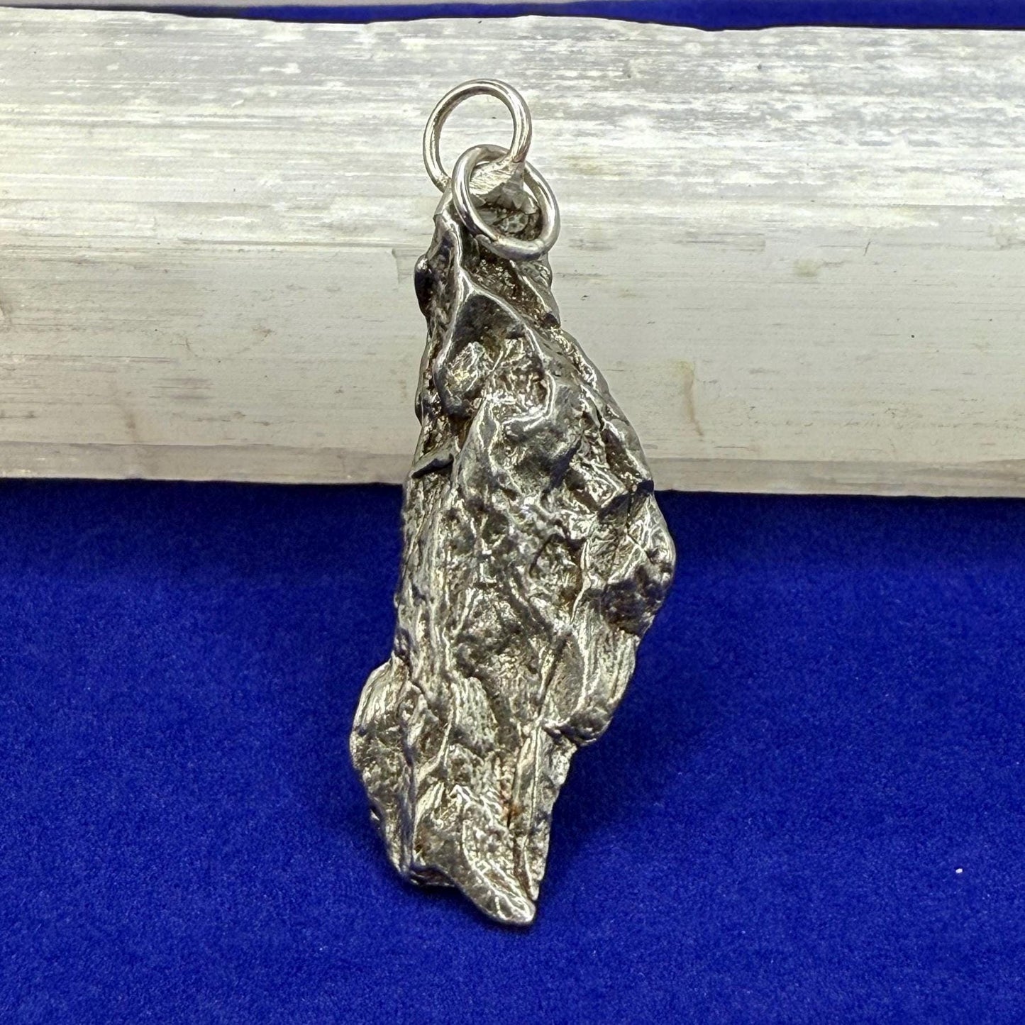 Beautiful Meteorite Campo del Cielo Pendant 14.48 Grams, Astronomy Gift, Authentic Meteorite, Meteorite Jewelry, Meteorite Pendant, COA