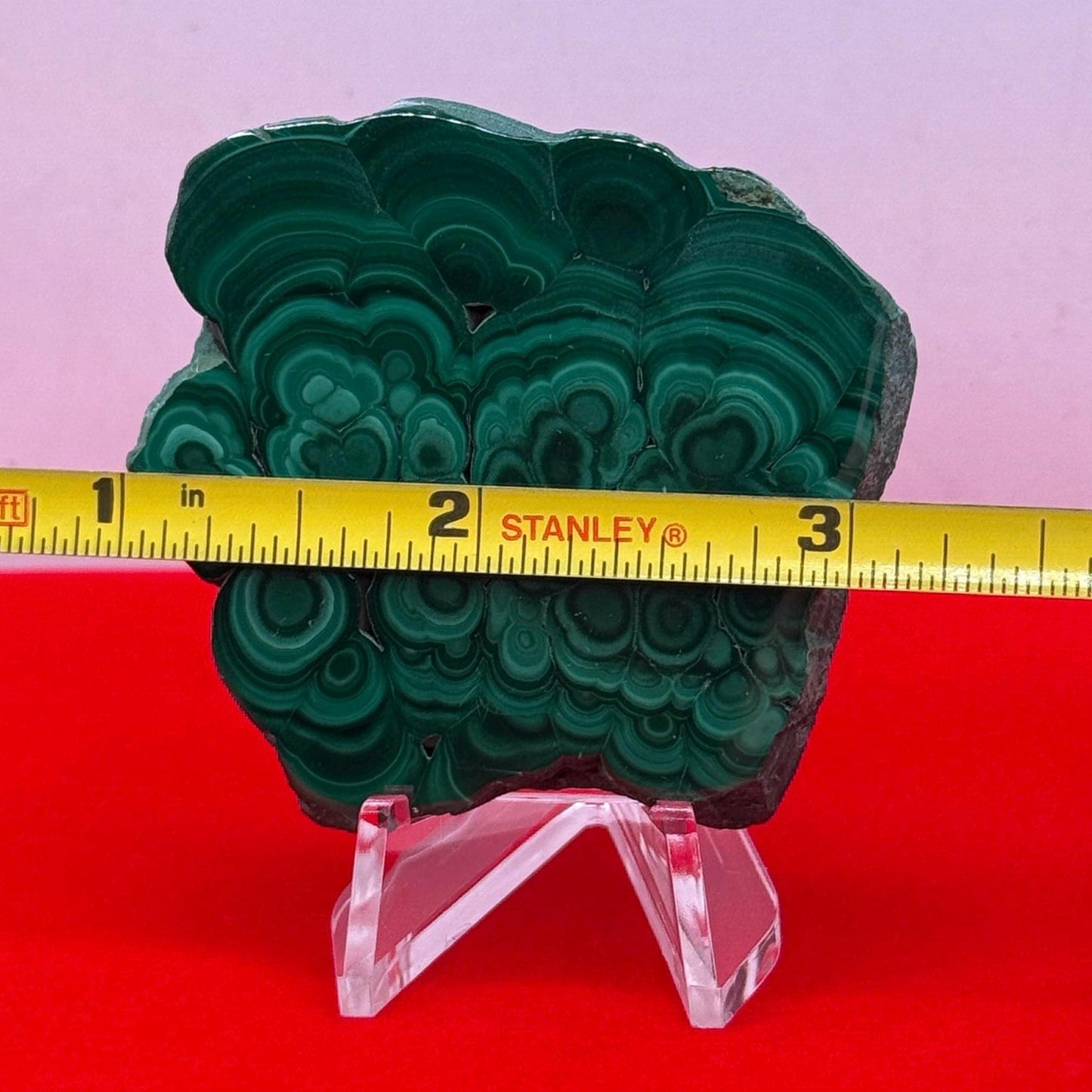 Polished Malachite Slice, High Quality Malachite, Excellent Quality Malachite Slab, Heart Chakra, Protection, Healing Stone, 52.48 grams
