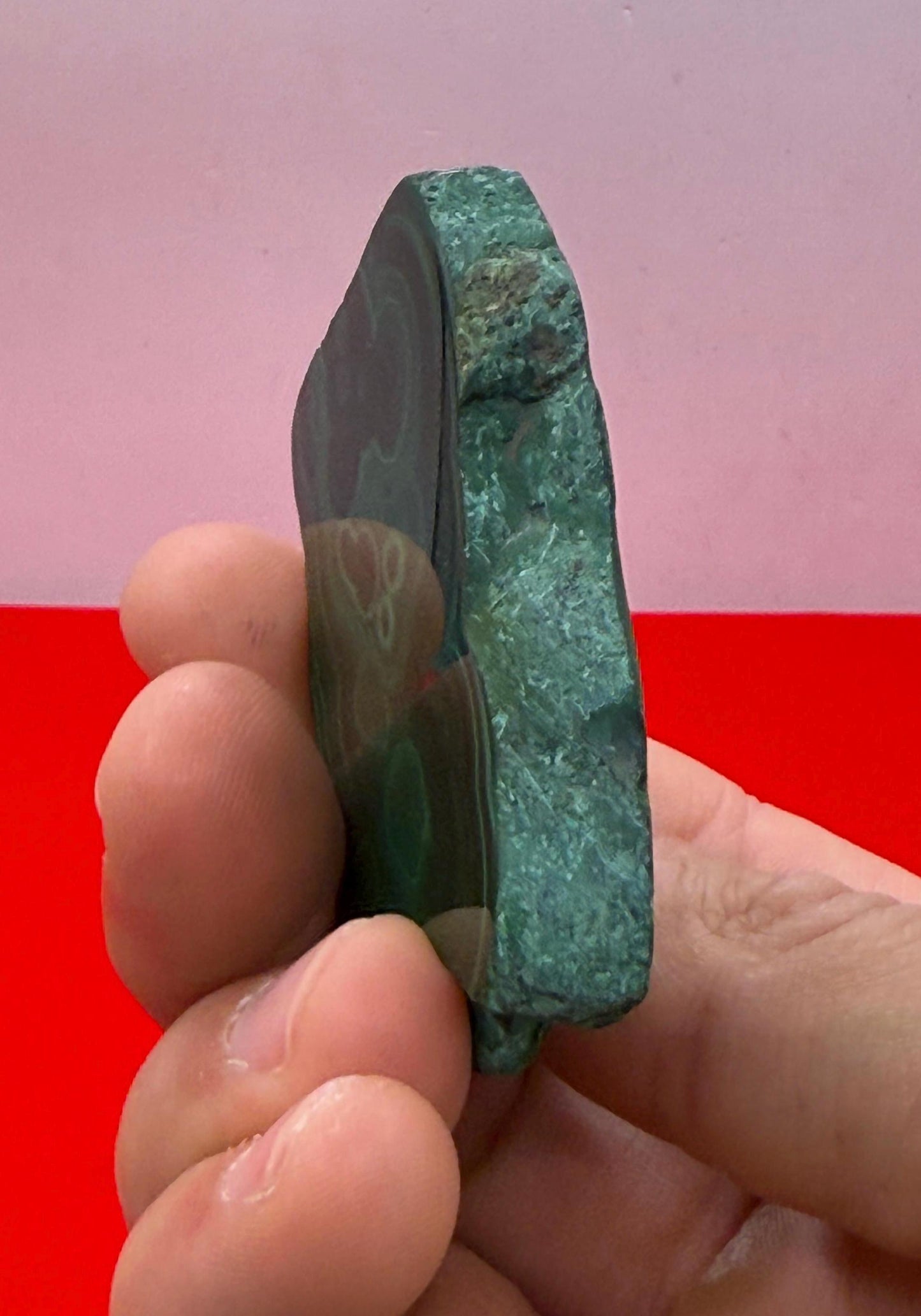 Polished Malachite Slice, High Quality Malachite, Excellent Quality Malachite Slab, Heart Chakra, Protection, Healing Stone, 52.48 grams