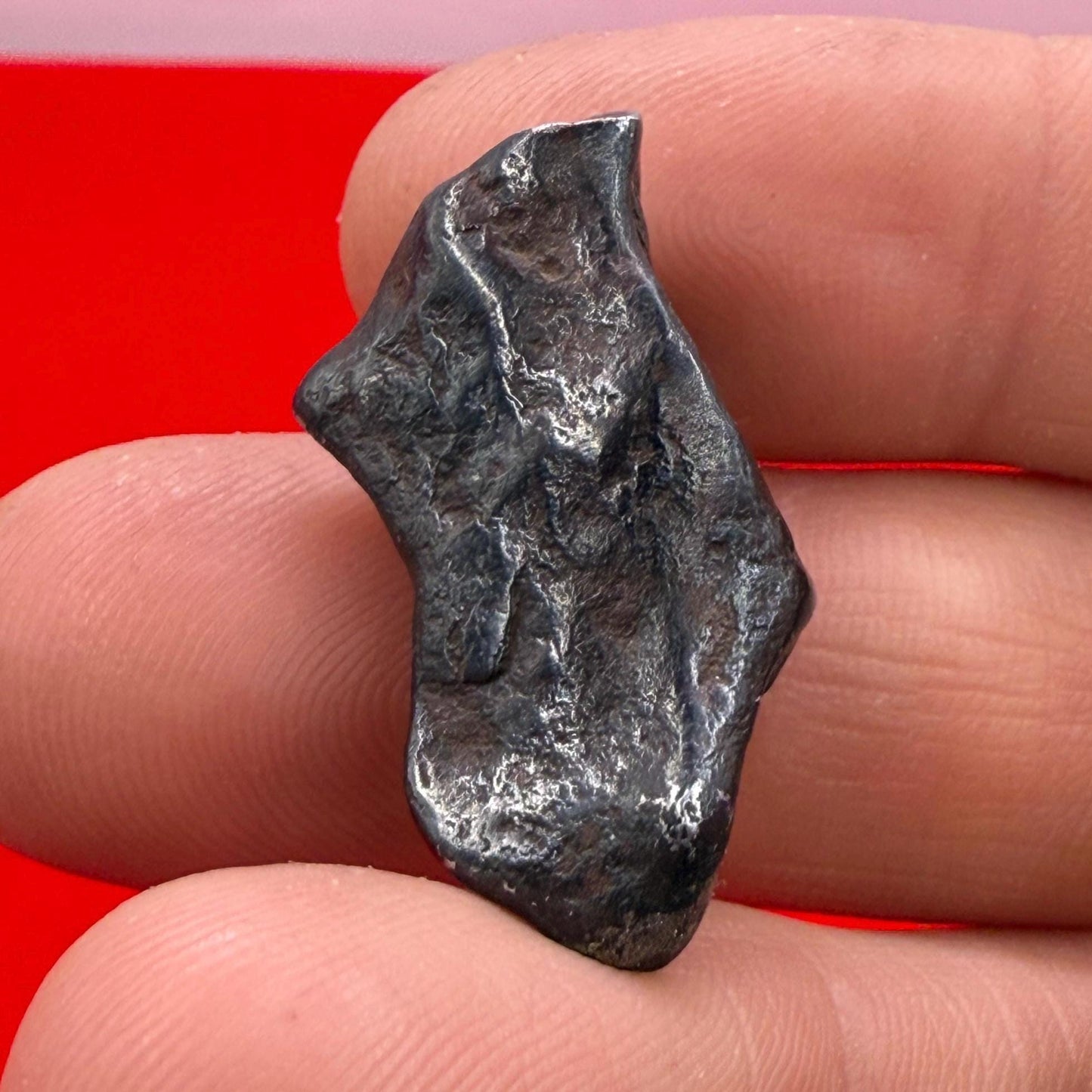 Agoudal Iron Meteorite, Space Gift, Authentic Meteorite, Astronomy Gift, Space Rock with Regmaglypts, Rare and Unique Collectible, 12.47g