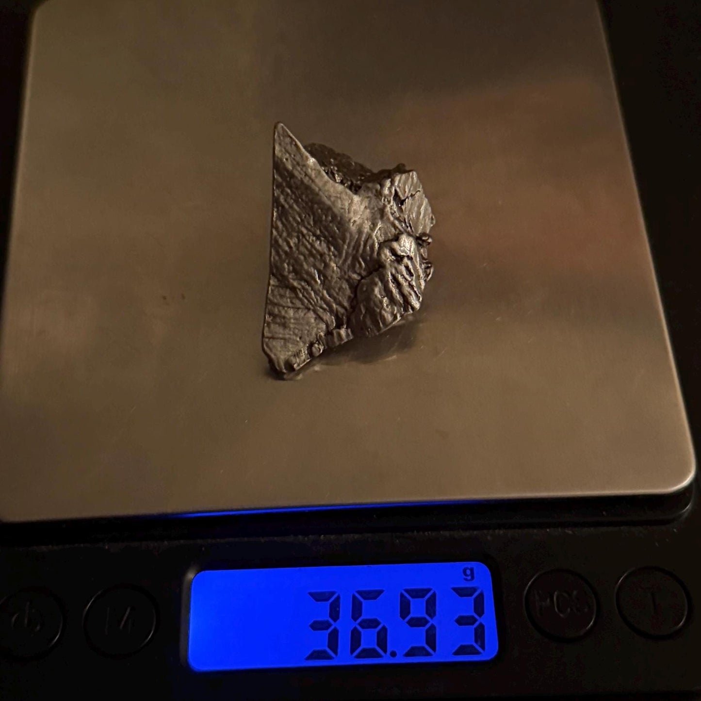 Beautiful Aletai Meteorite Specimen, 36.93 grams, COA, Meteorite Collection, Astronomy Gift, Authentic Iron Meteorite, Space Gift, Space