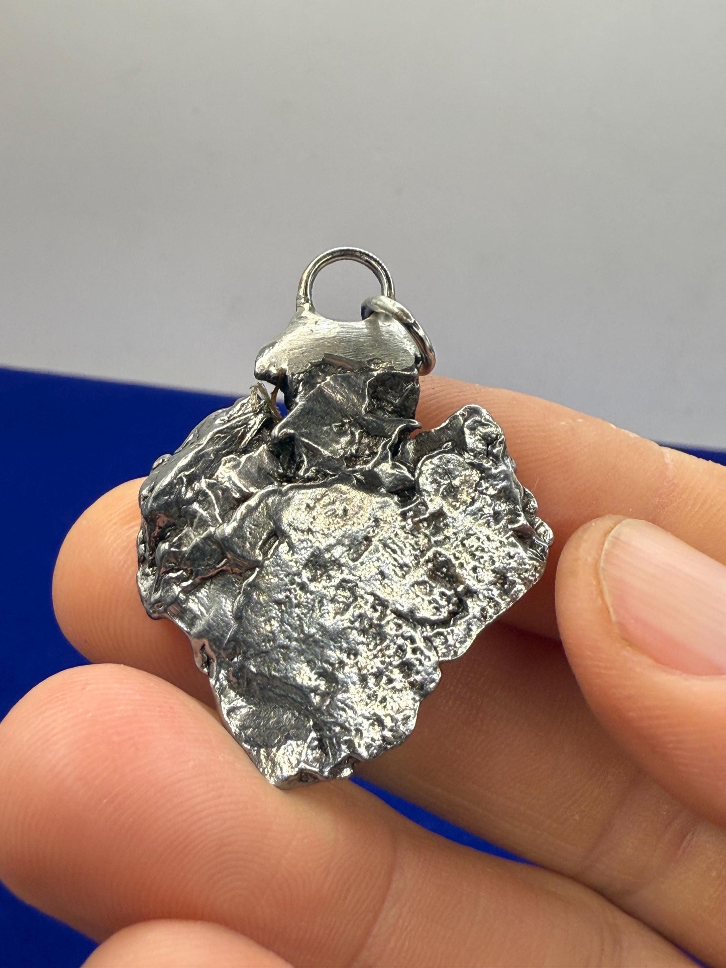 Beautiful Meteorite Campo del Cielo Pendant 16.62 Grams, Astronomy Gift, Authentic Meteorite, Meteorite Jewelry, Meteorite Pendant, COA